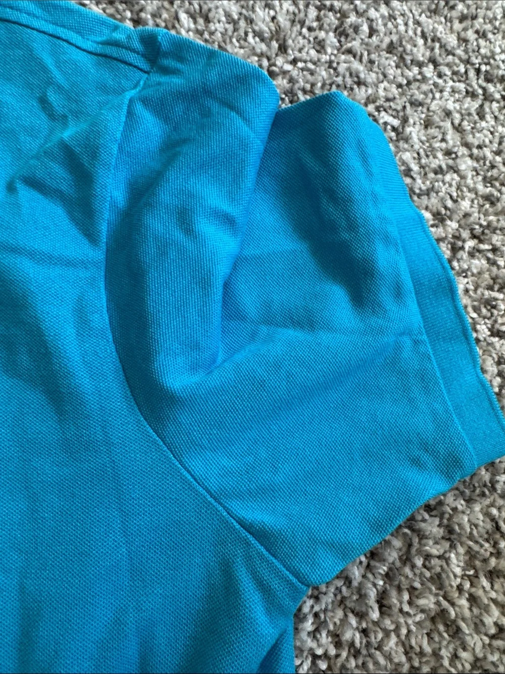 Polo by Ralph Lauren Bright Turquoise Short-Sleeve Polo with Yellow Pony - Picture 4 of 7